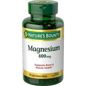 Nature's Bounty Magnesium Rapid Release Softgels; 400 mg; 75 Count