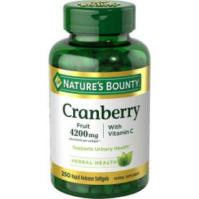 Nature's Bounty Cranberry Supplement with Vitamin C; 4200 mg; 250 Count