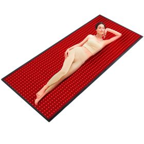 VEVOR Red Light Therapy Mat for Full Body, 1280PCS 3-Chip LED Light Therapy Pad & Controller, 10/40Hz Pulse, 10-90 Min Timer