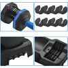 Adjustable Dumbbell - 55lb x2 Dumbbell Set of 2 with Anti-Slip Handle, Fast Adjust Weight by Turning Handle with Tray