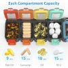 Weekly Medicine Pill Organizer Waterproof 7 Day Large Pill Box Daily Pill Case