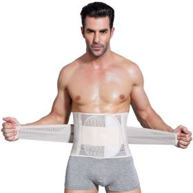 Waist Trimmers for Men Low Belly Stomach Wraps for Weight Loss (Color: White, size: XL)