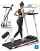 FYC Folding Treadmill for Home with Desk - 2.5HP Compact Electric Treadmill for Running and Walking Foldable Portable Running Machine for Small Spaces